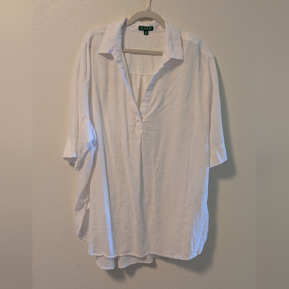 J. Crew White Blouse